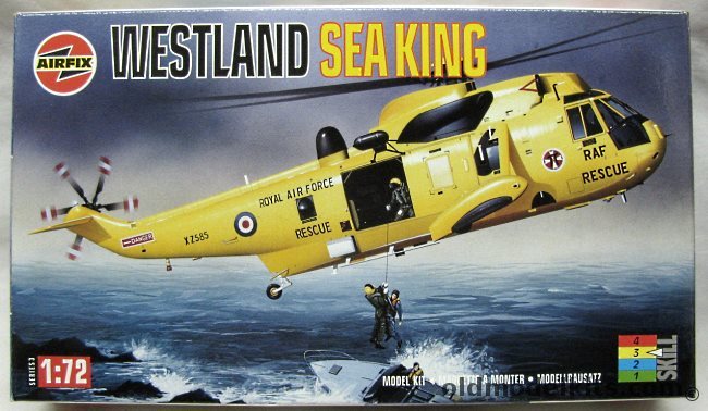 Airfix 1/72 Westland Sea King HAR3 or Mk.43 - (Seaking) - RAF No.22 Sq 'A' Flight Chivenor 1995 or Royal Norwegian Air Force No.330 Sq HQ Bodo 1972, 03043 plastic model kit